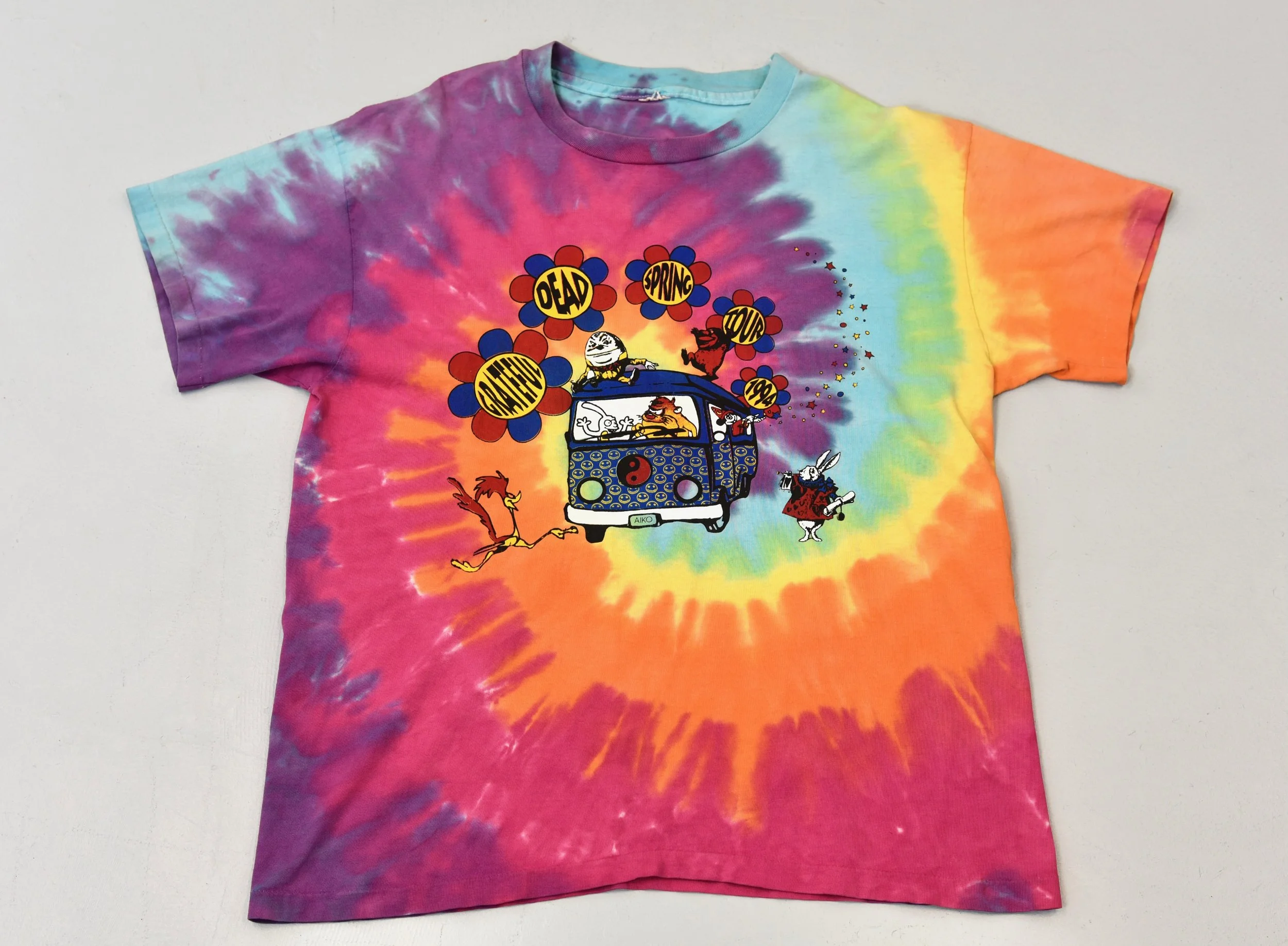 RARE 1994 Grateful Dead Spring Tour Tie Dye Felix the Cat Dr RARE 1994 Grateful Dead Spring Tour Tie Dye Felix the Cat Dr